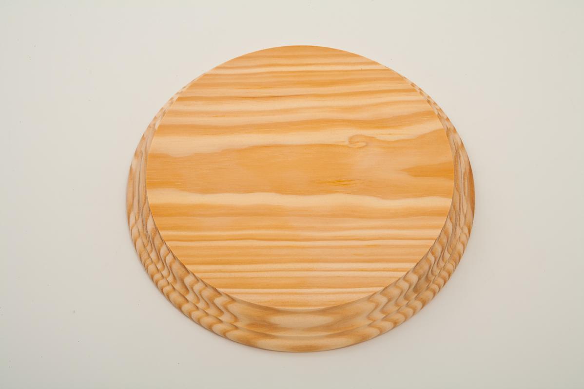Peana redonda de madera 14 cm